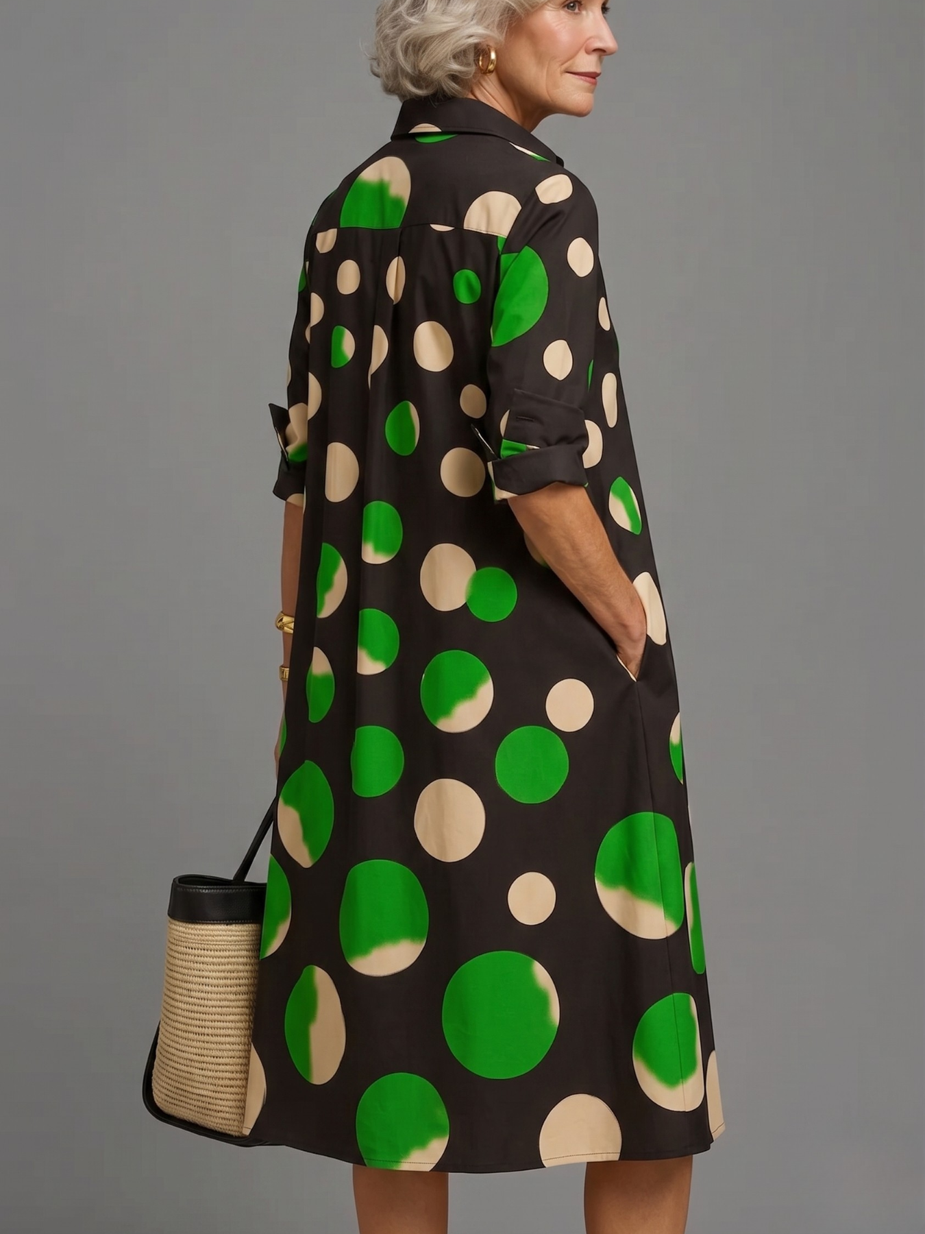 Naomi | Robe midi soignée et élégante