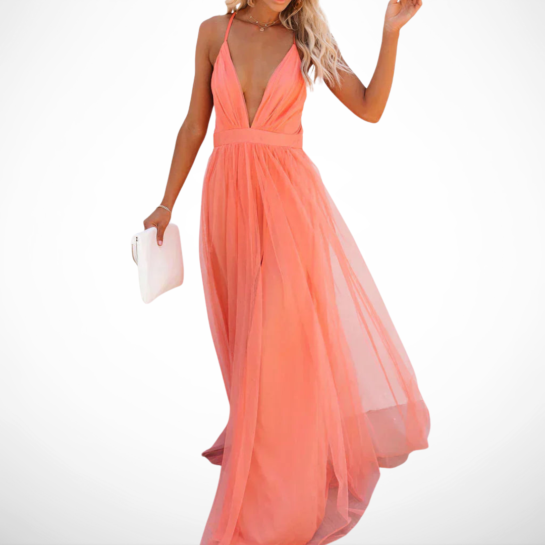 Robe Maxi Lumière Corail