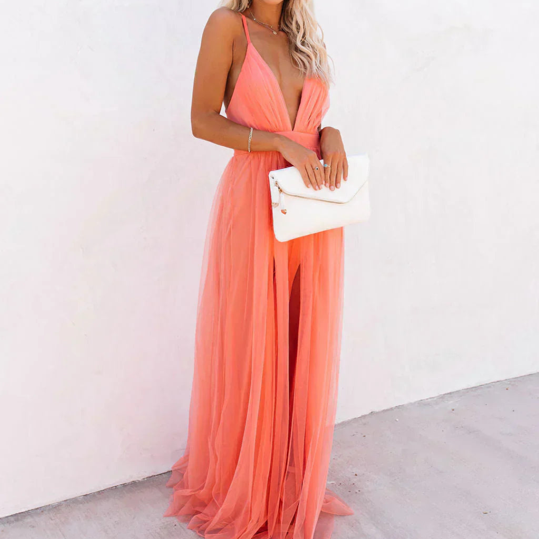 Robe Maxi Lumière Corail