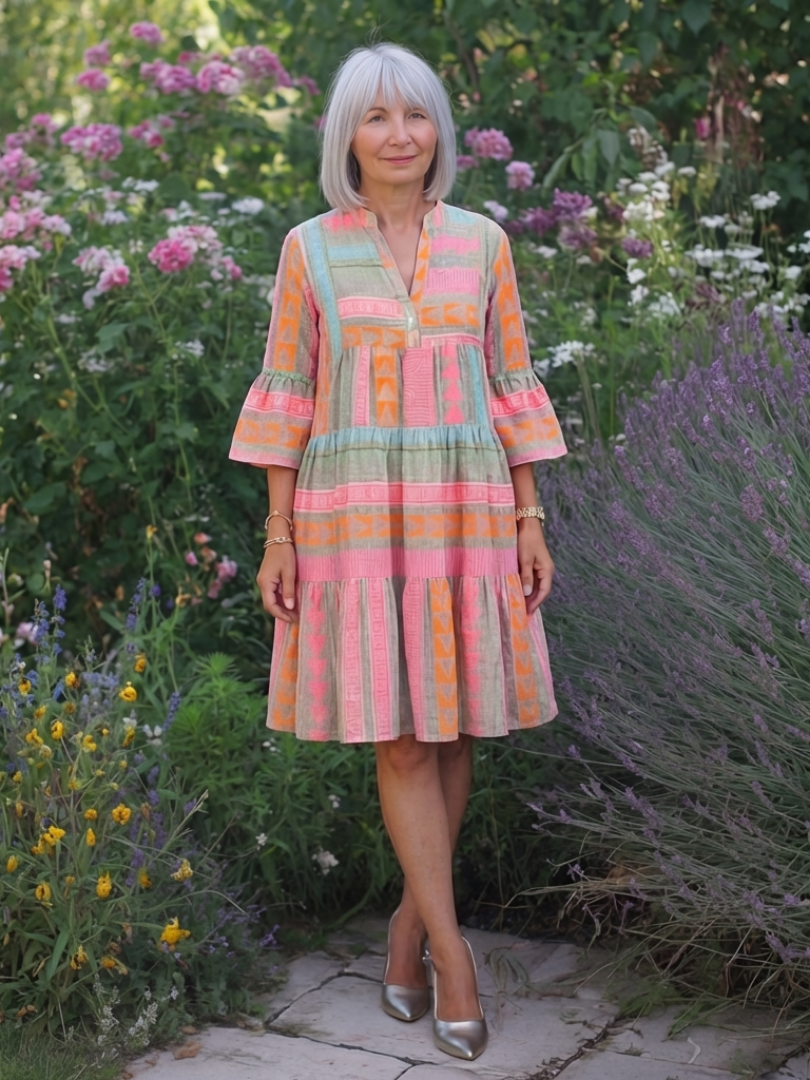 Robe à Imprimé Géométrique Maelle