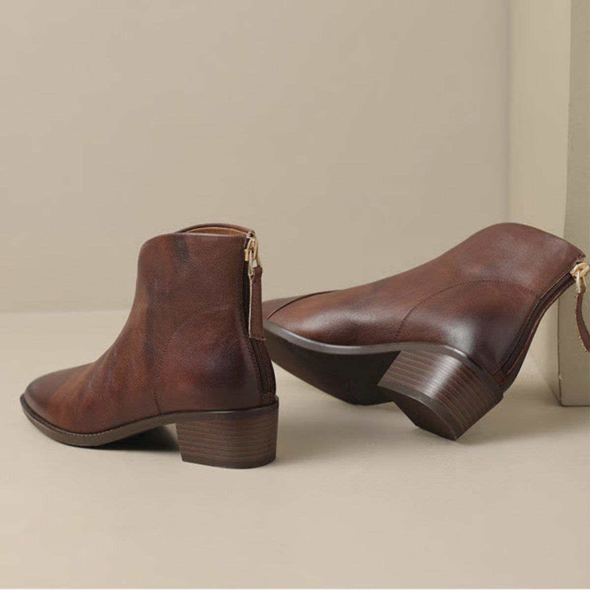 Bottines Élégantes en Cuir