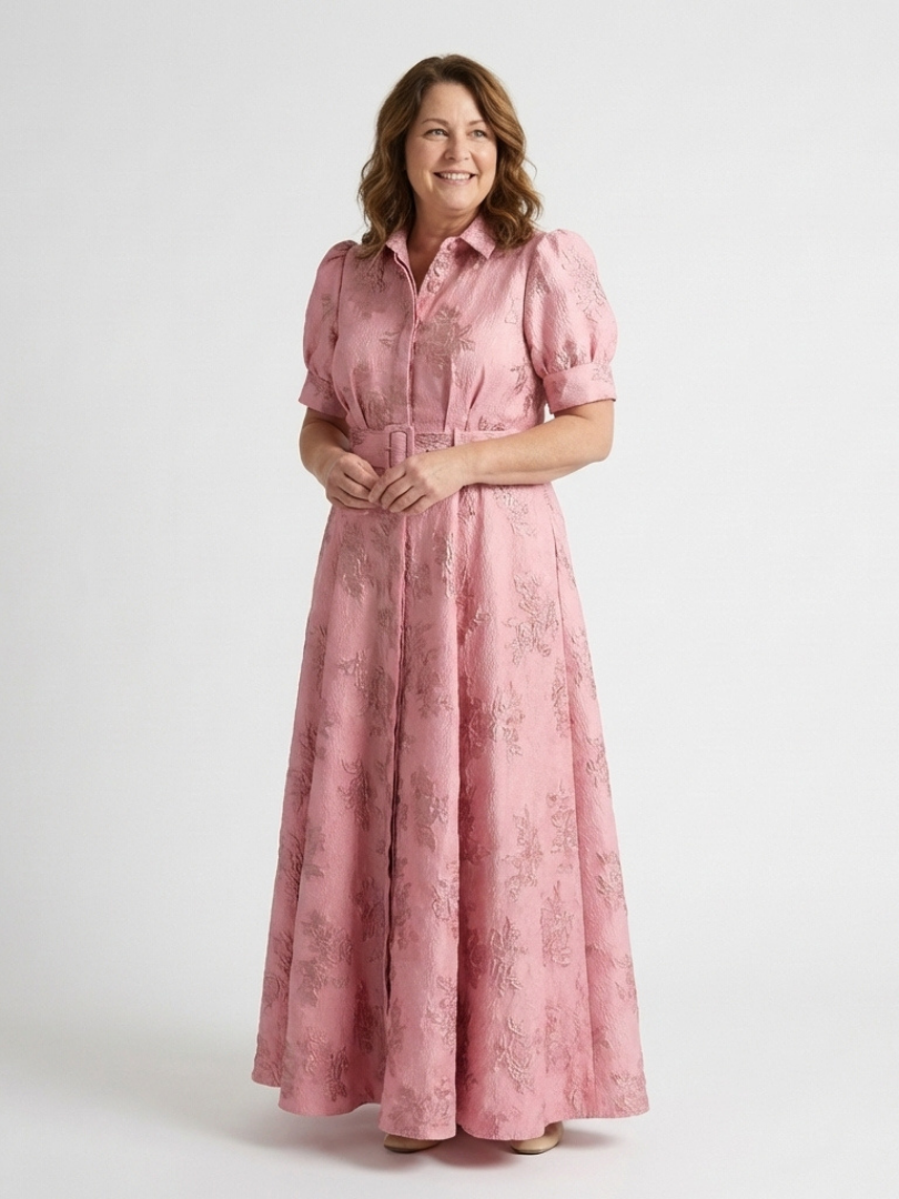 Robe chemise maxi florale Xanthea