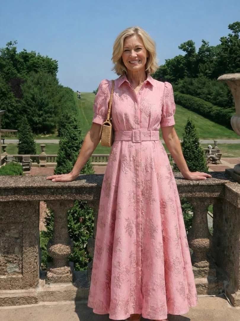 Robe chemise maxi florale Xanthea