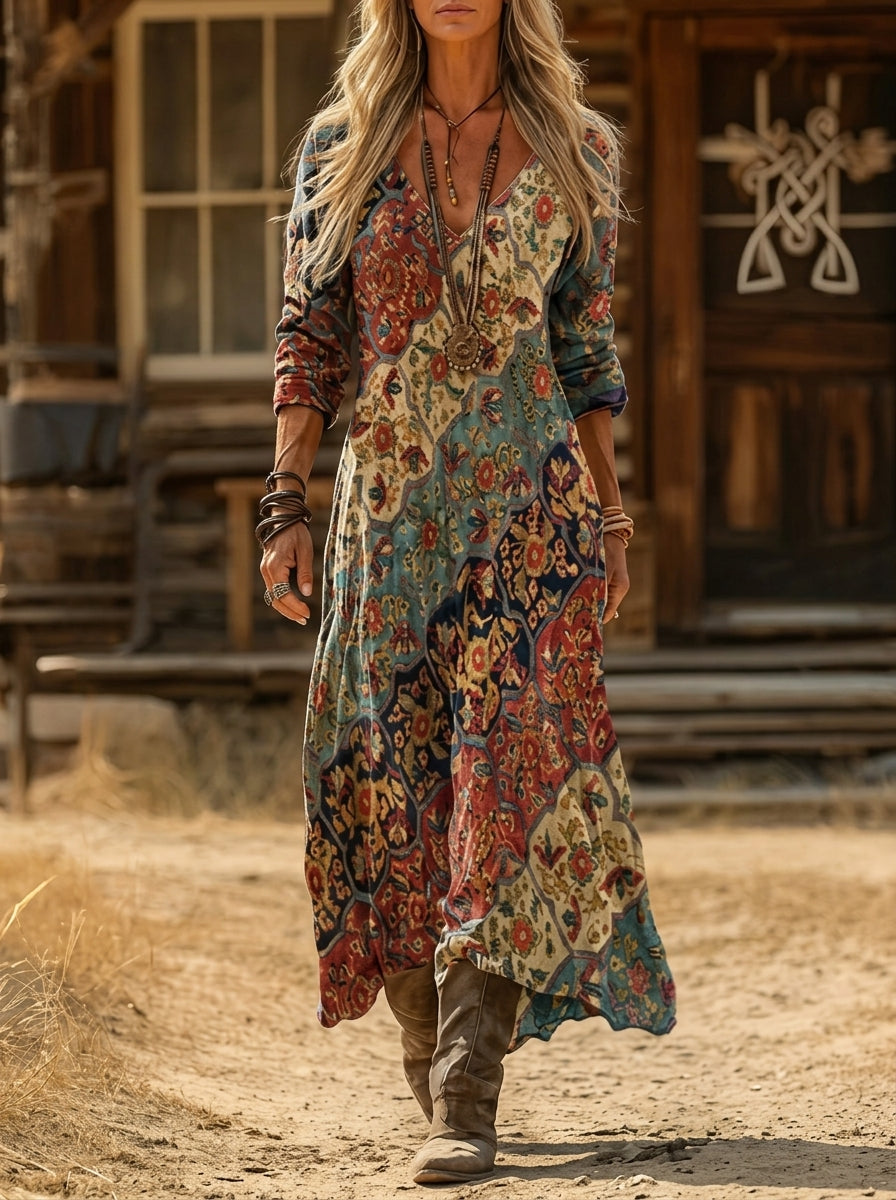 Lidia | Robe fluide d'automne