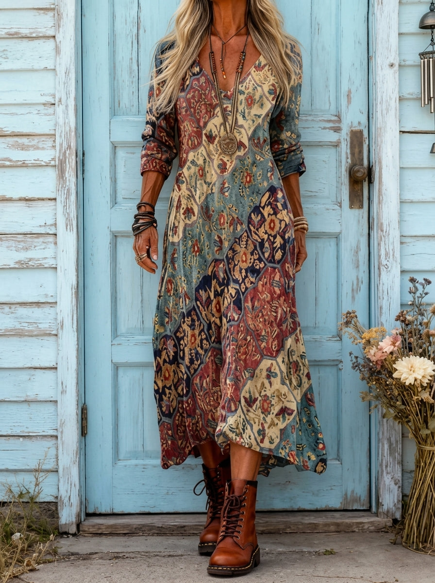 Lidia | Robe fluide d'automne