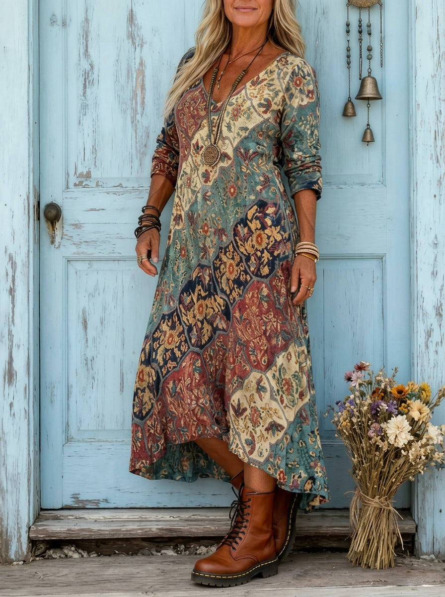Lidia | Robe fluide d'automne