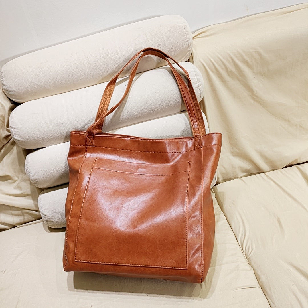 Cabas en cuir authentique Signature