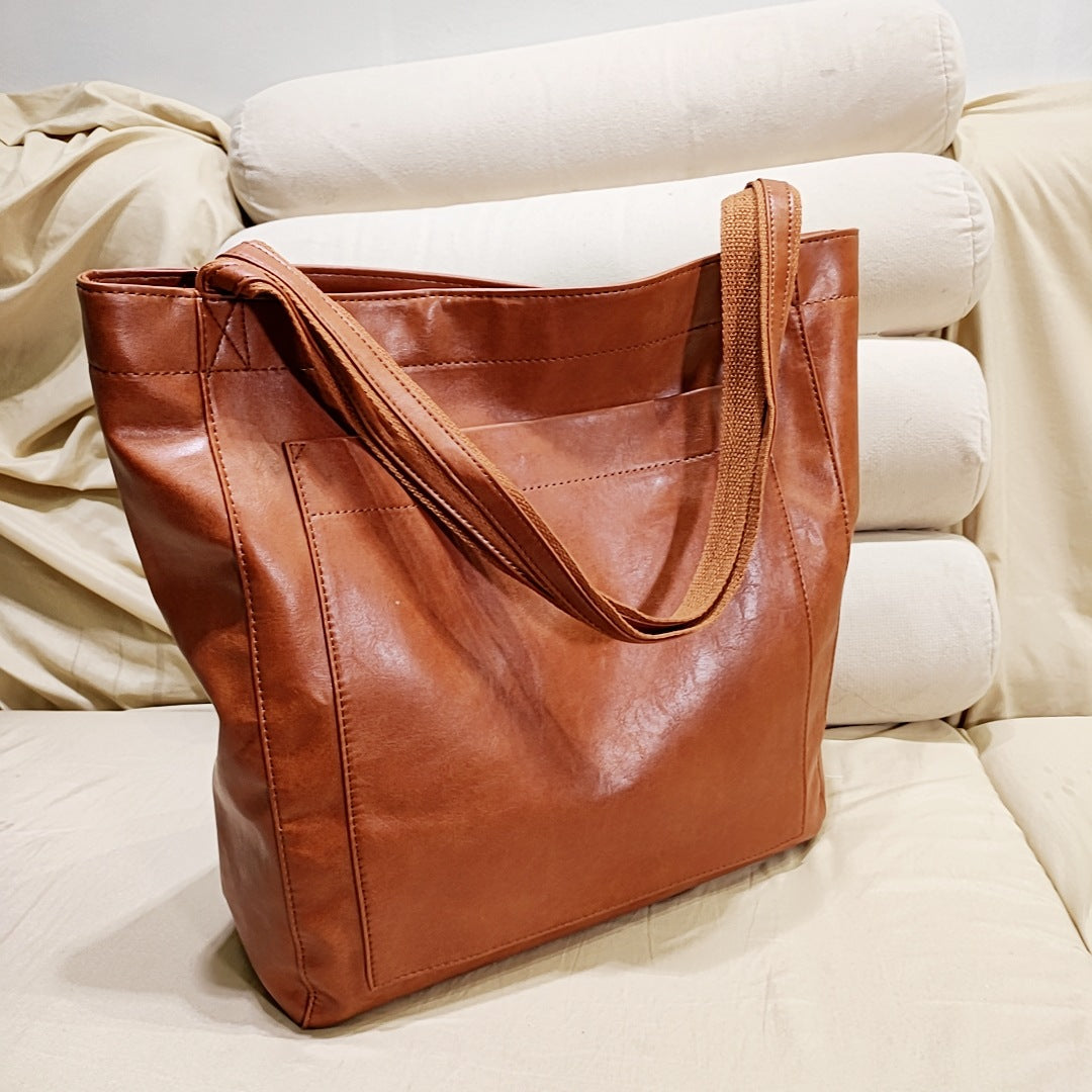 Cabas en cuir authentique Signature