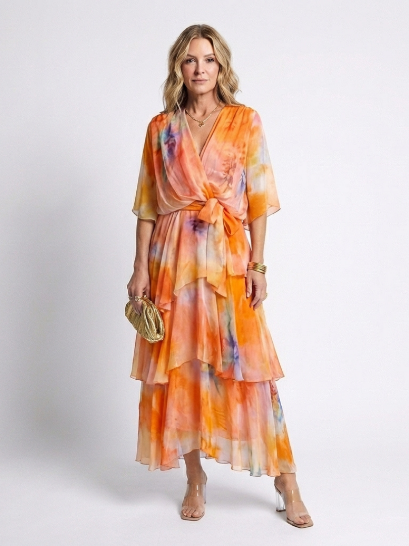 Robe maxi à décolleté Calista