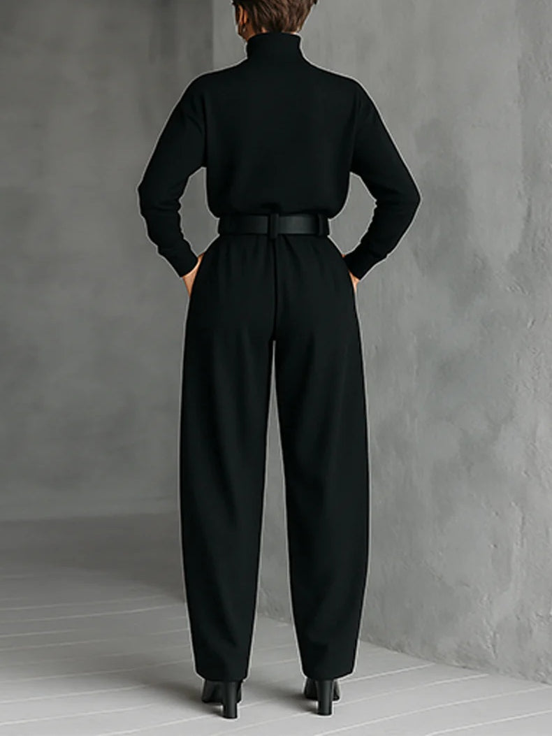 Ensemble Col Roulé et Pantalon Droit Cyrielle