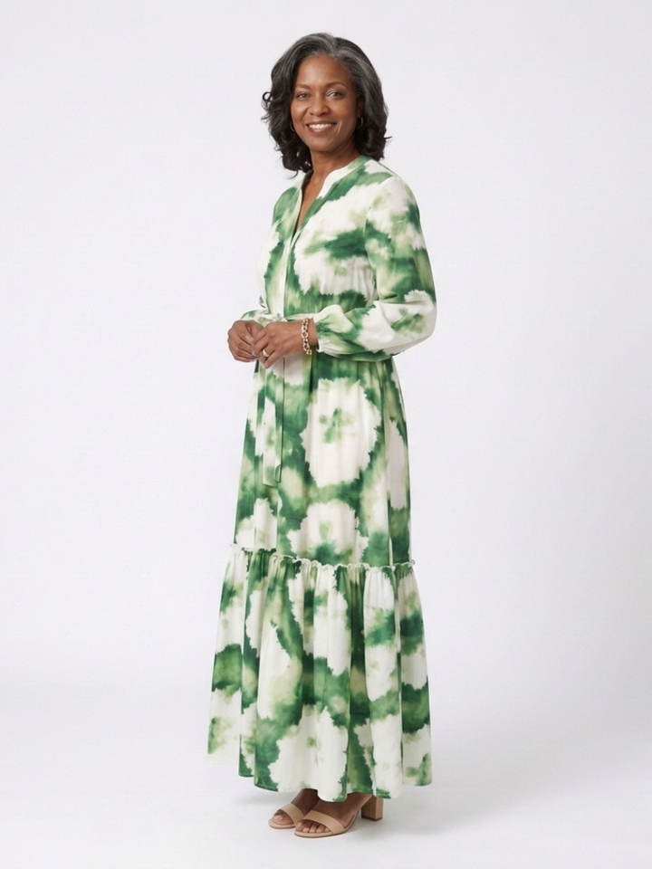 Robe Maxi à Manches Longues Sabine