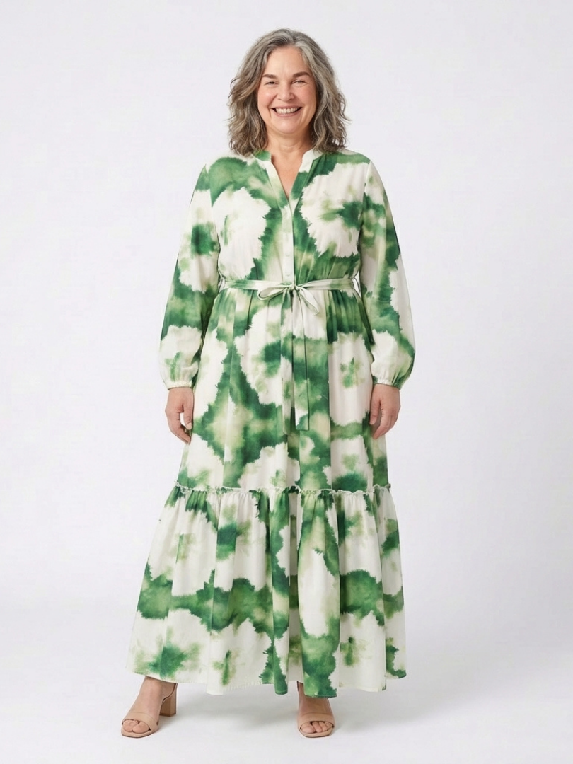 Robe Maxi à Manches Longues Sabine