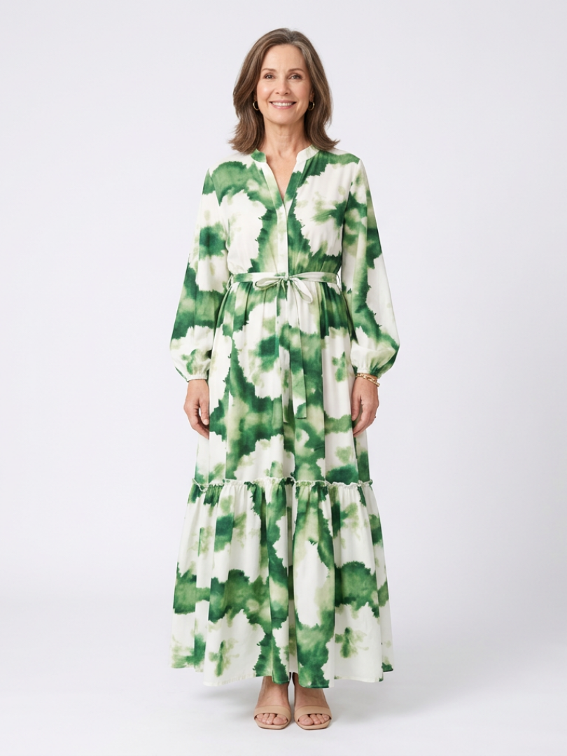 Robe Maxi à Manches Longues Sabine