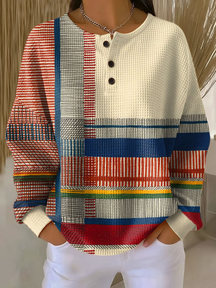 Margaux | Pull patchwork chaud et doux