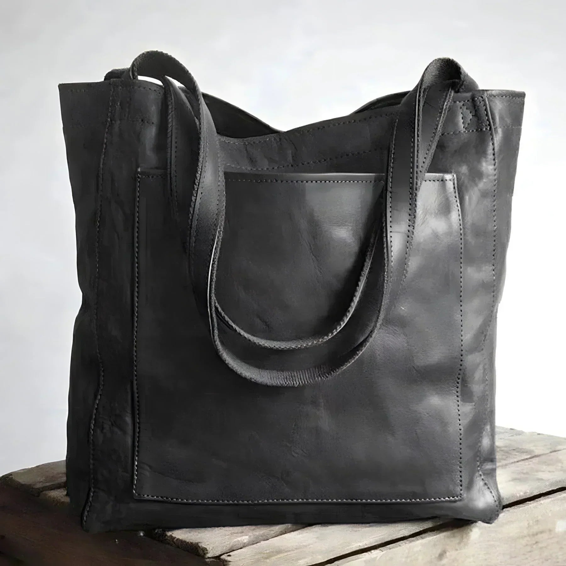 Cabas en cuir authentique Signature
