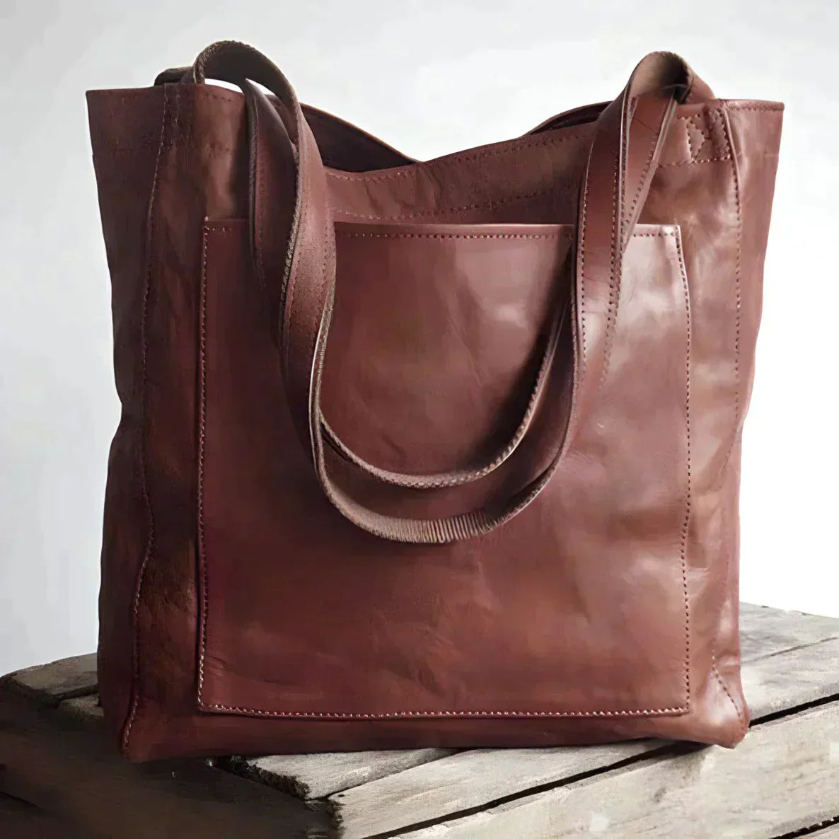 Cabas en cuir authentique Signature