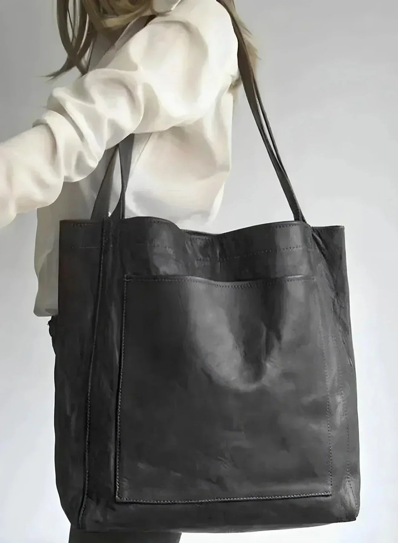 Cabas en cuir authentique Signature