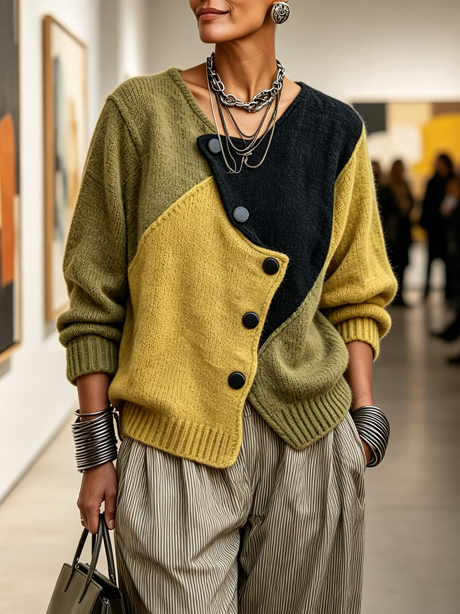 Weston™ | Pull en Maille Color-Block