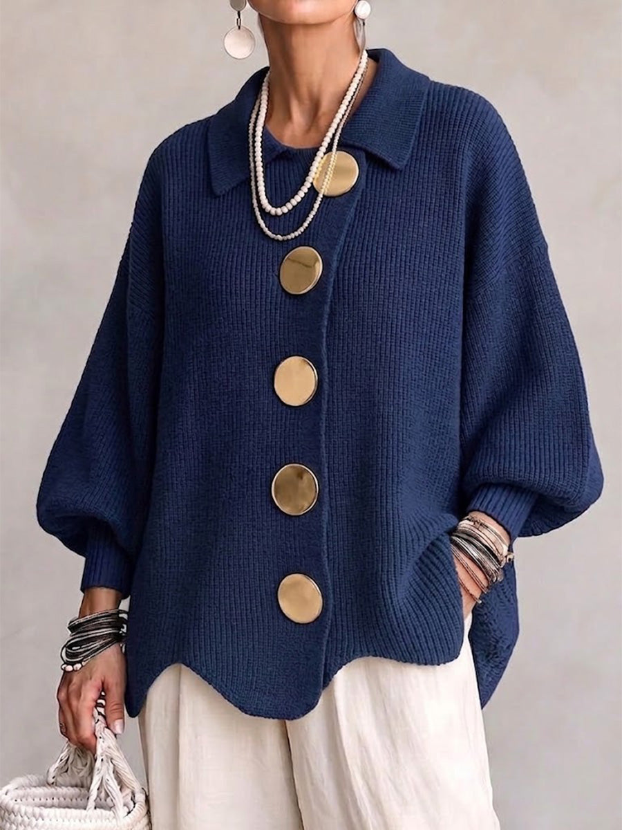 Annabel | Le Cardigan aux Boutons Dorés