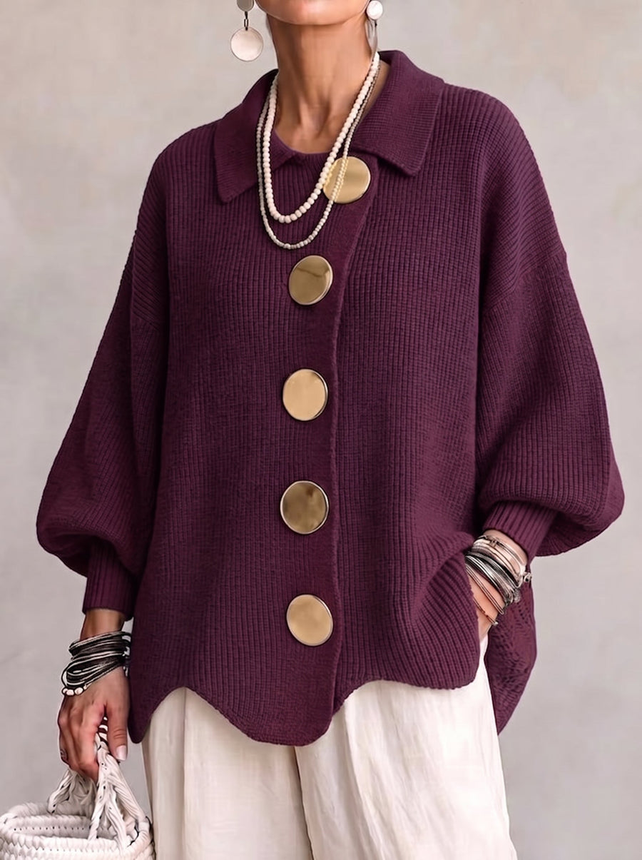 Annabel | Le Cardigan aux Boutons Dorés