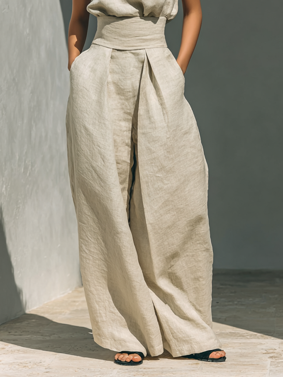 Ensemble Large en Lin Élégant Ariana