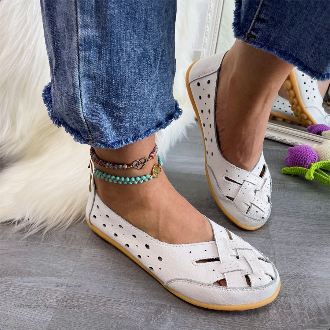 Mocassins Élégants en Cuir Aéré
