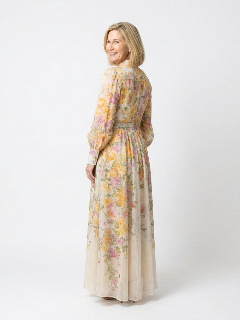 Robe Maxi Longues Florale Transparent Cressida