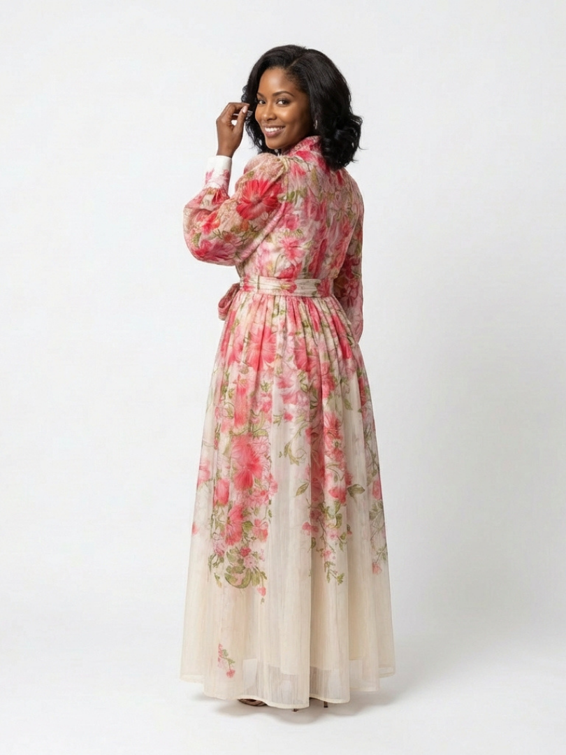 Robe Maxi Longues Florale Transparent Cressida